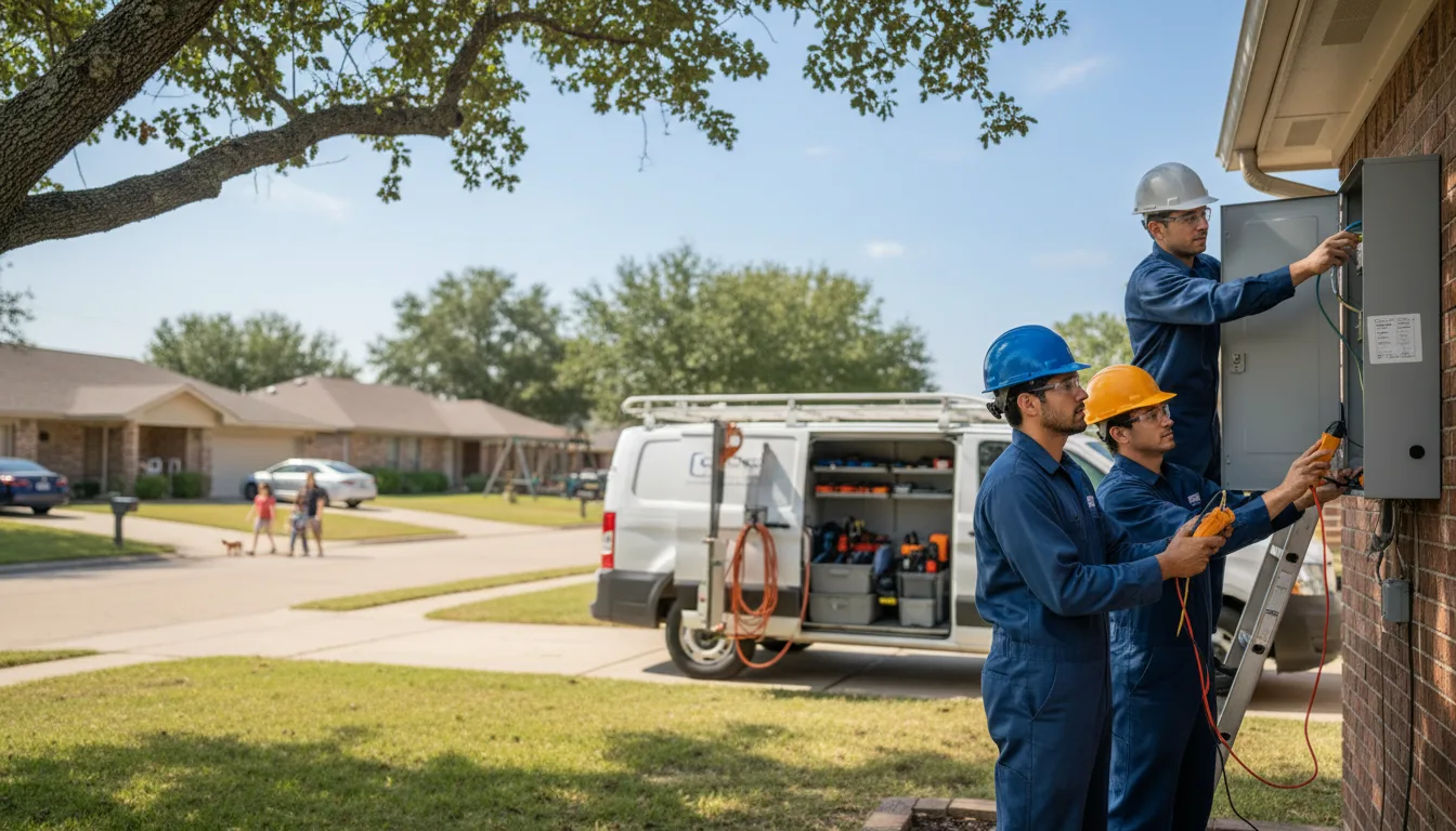 Certified electrician providing emergency electrical services in Kremlin, OK